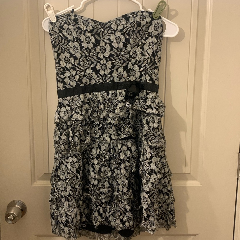 American Rag Strapless Lace Mini Dress